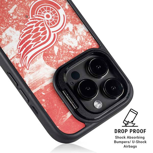 NHL Detroit Red Wings Frozen iPhone 15 Pro Kickstand Case